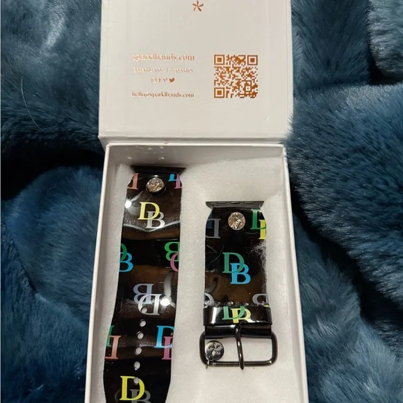 Upcycled Dooney & Bourke Multicolor Waterproof Watchband by Spark’l. - Picture 1 of 3